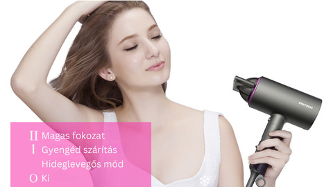 Pritech összecsukahtó hajszárító utazáshoz